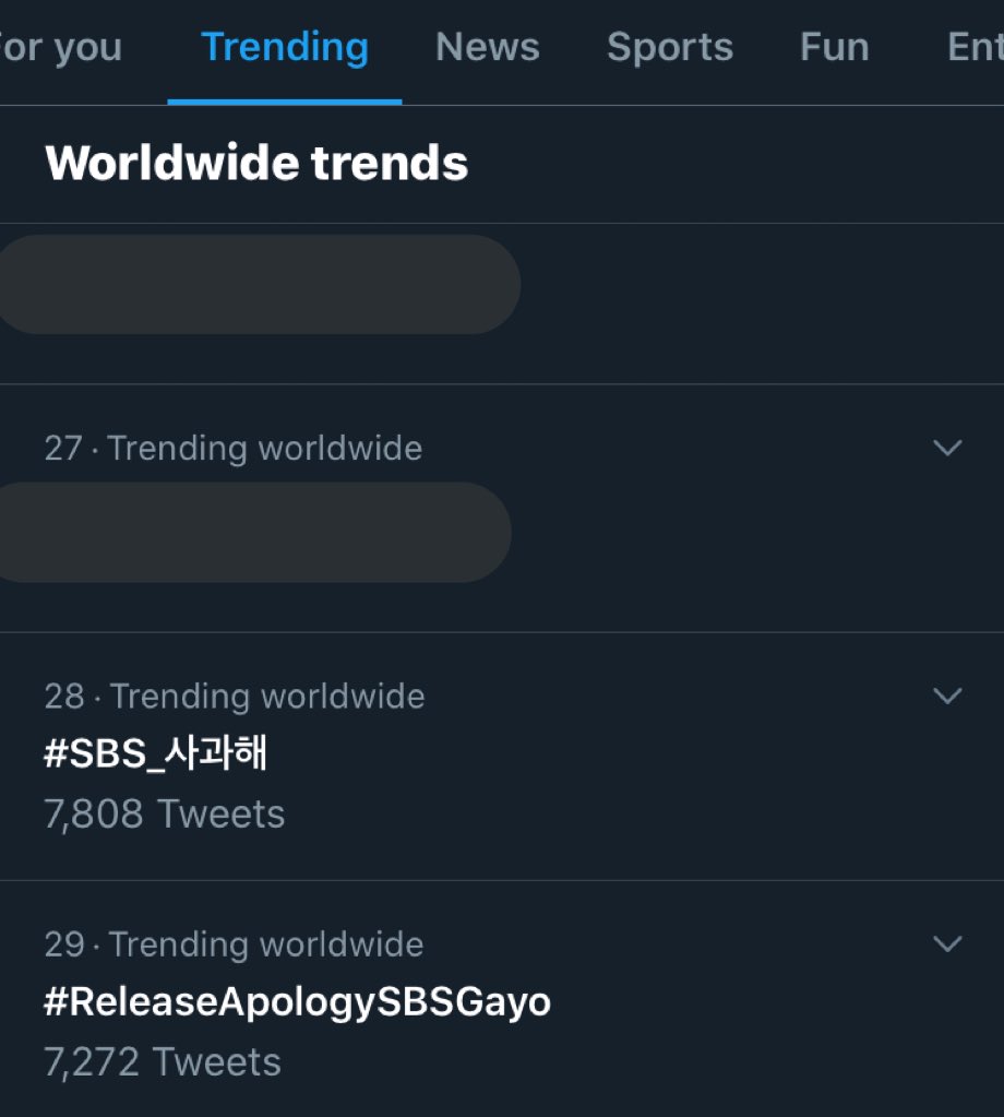 Хэштег #ReleaseApologySBSGayo в топе Twitter после инцидентов на SBS Gayo Daejeo