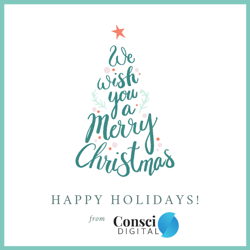 websitecareplan's tweet photo. Happy Holidays from Consci Digital! https://t.co/fRjcWqmLAM
