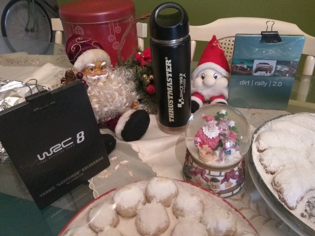 goGreekman's tweet photo. Merry Christmas rally people
#wrc8 #DirtRally2 #ThrustmasterRally #Xmas https://t.co/WUwixqYVBQ