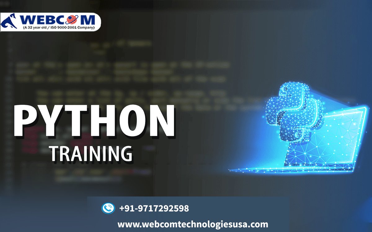 Nitish966160's tweet image. Python Course In Gurgaon | SkyWebcom
#bestpythontraininginnoida
The demand for Python in the market is high and is mostly used in data science as it can easily integrate into web applications in order to take out those tasks that involve machine learning. cutt.ly/krrkD7h