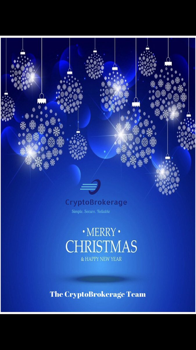 CrbkOfficial's tweet photo. Merry Christmas to All from the Team here at CryptoBrokerage. https://t.co/qvrGakYDyX