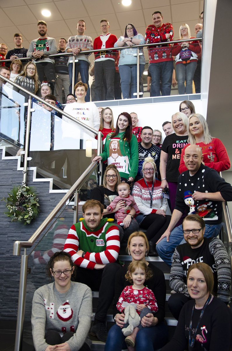 YESSSElectrical's tweet photo. Merry #YESSSMAS from our family to yours!๐๐
#YESSSFamily #MerryChristmas #Christmas #Xmas #ChristmasJumpers #Santa #YESSSelectrical https://t.co/t7GDwvJM29