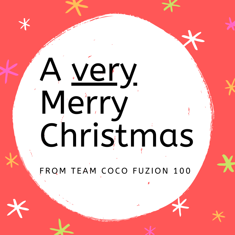 Wishing you all a very Merry Christmas from everyone here at team Coco Fuzion 100! 🎄 #CocoFuzion100 #Chrismtas