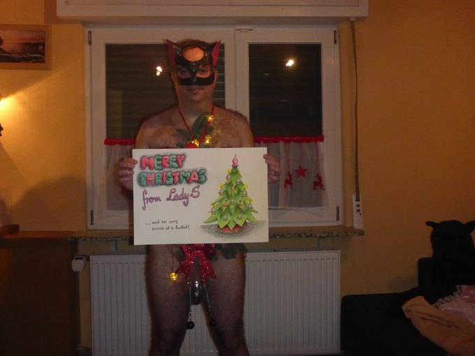 Merry Christmas everyone. This year I dressed up as Christmas tree. https://t.co/8Czxb7X0ps