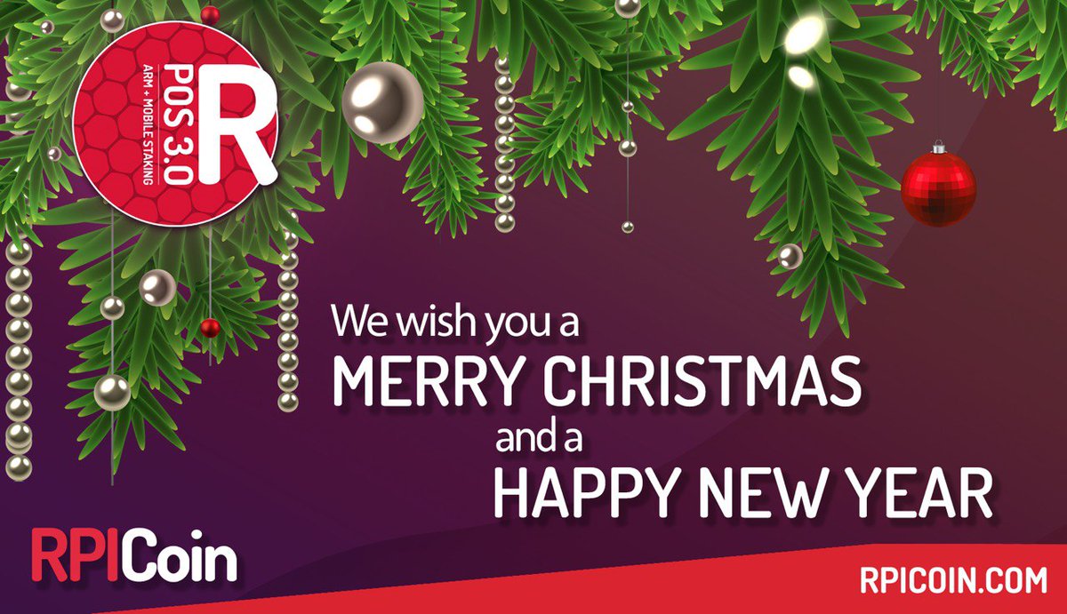 RPICoin's tweet image. We would like to wish you all a Merry Christmas and a Happy New year!