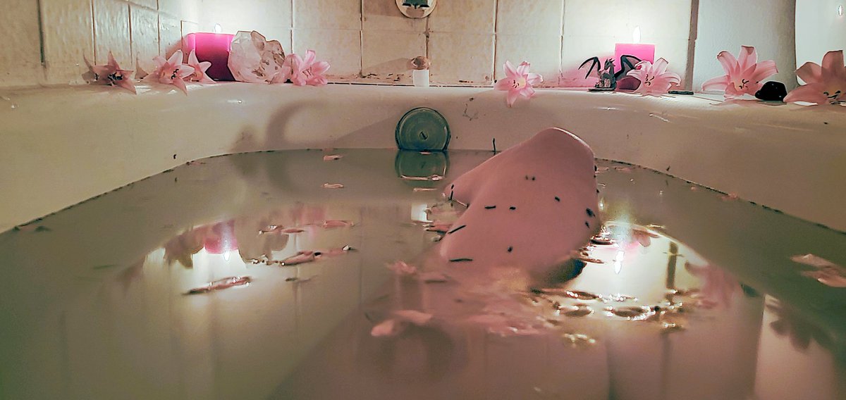 MistyMoonGraves's tweet photo. Xmas as an adult means taking time to take a bath, because you will be working for 12 hours. #witchbath #selanite https://t.co/V8QCr4KUz8