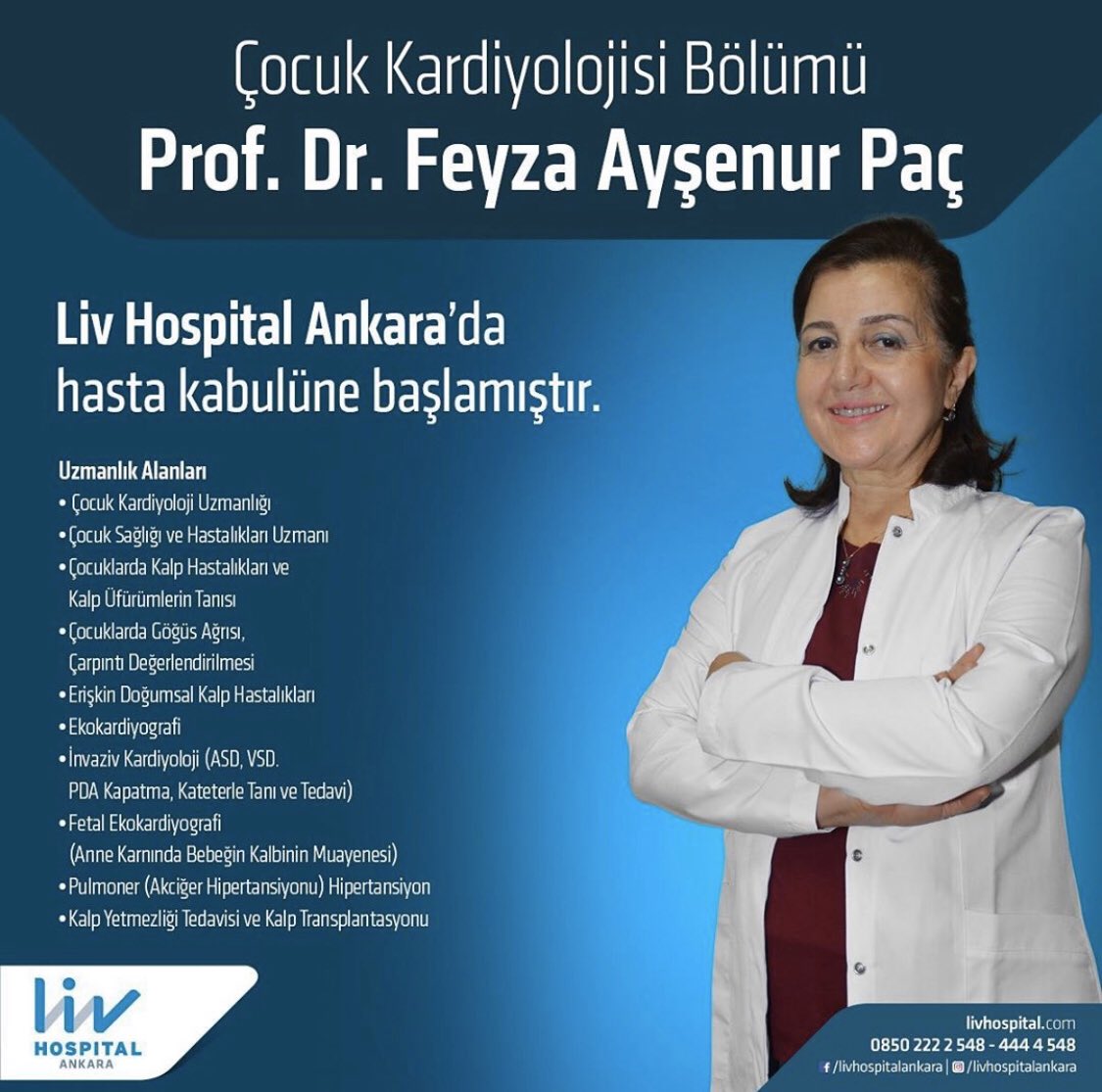 ANKARA Liv Hospital, Prof. Dr. Feyza Ayşenur Paç ile hekim gücünü arttırmaya devam ediyor.