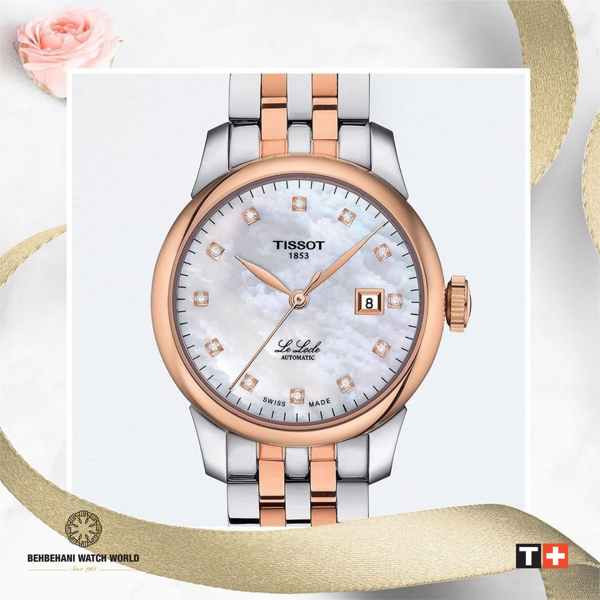 BehbehaniWatch's tweet photo. الرفيق المثالي لكل اطلالة وكل مناسبة
The 𝙏𝙞𝙨𝙨𝙤𝙩 𝙇𝙚 𝙇𝙤𝙘𝙡𝙚, the perfect companion for every outfit and every occasion
#tissotmoment #SwissMade #elegance 😍
************************************************
#Tissot #SwissWatches #Kuwait #BehbehaniWatchWorld https://t.co/w1NNbdtEwt