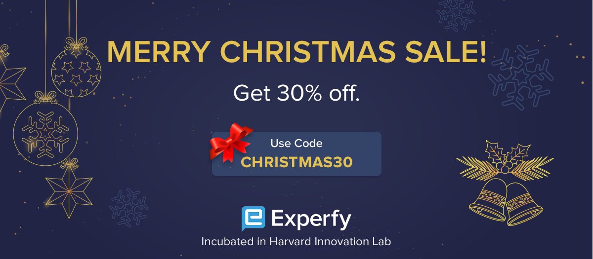 Experfy's tweet image. #learnandlaunch your career with our Christmas sale!
Get 30% off sitewide. Use CHRISTMAS30
buff.ly/2z5IYv2
@Experfy 
#MerryChristmas #Christmas2019 #experfytraining #ArtificialIntelligence #MachineLearning #BigData #Analytics