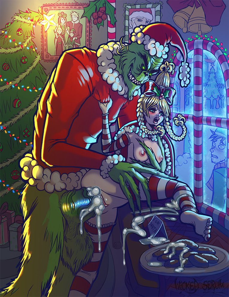 טוויטר \ Wicked Serum בטוויטר: "Merry Xmas! #nsfw #hentai #grinch #cum...