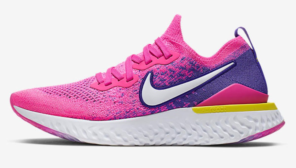 nike epic react flyknit 2 laser fuchsia