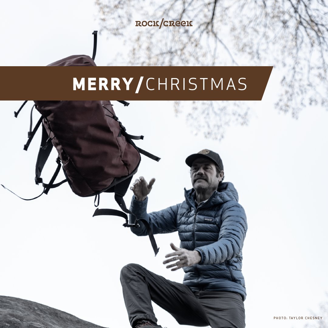 May your days be merry, bright, and spent outside. 
Merry Christmas from ours/to yours.