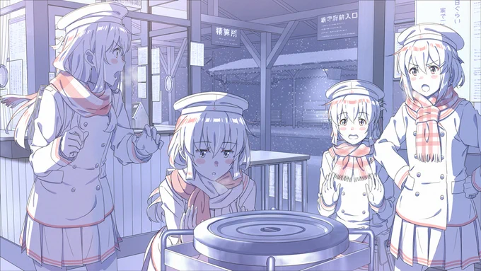 冬コミの第六駆逐隊の線画なのです 