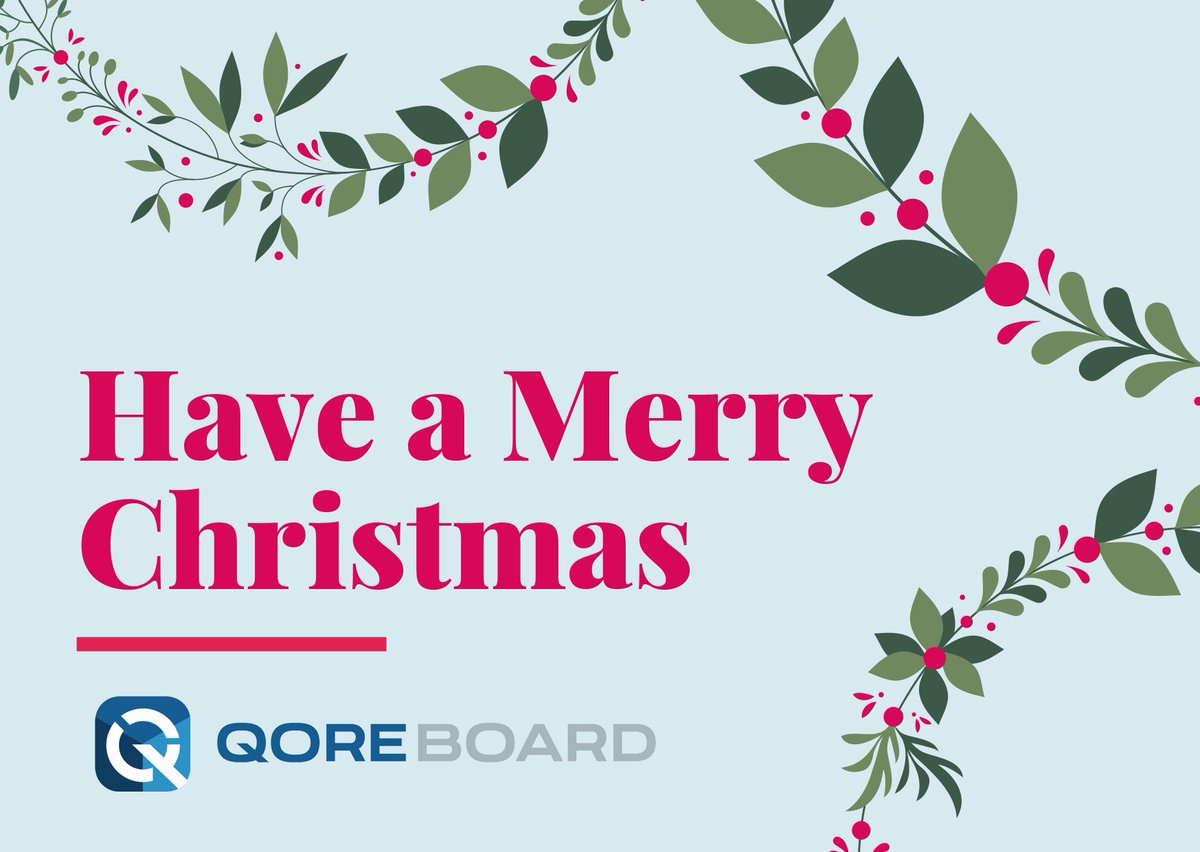We wish a #MerryChristmas and #HappyHolidays to all of our amazing customers and employees. May you and your families have a #blessed day filled with #joy. #qoreboard #qoreteam #microgoals #tistheseason #qorechristmas