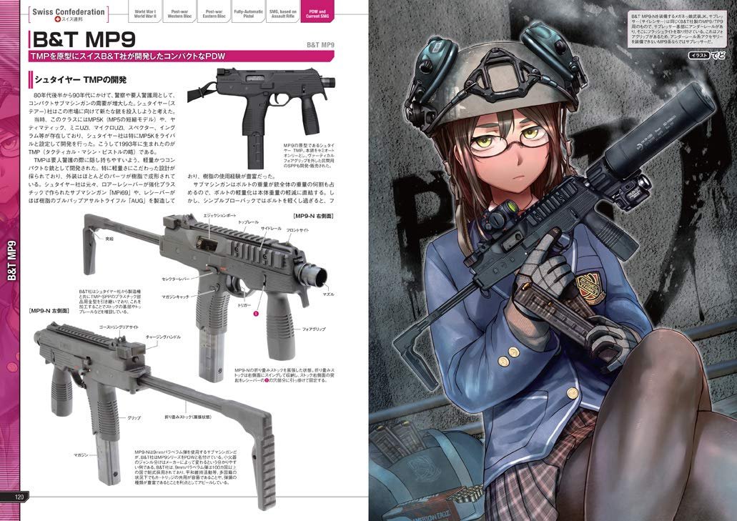 ユウ 26 書き忘れましたけど ただのイラスト本じゃなくて銃器解説と銃を持った女の子のイラストが載っている所謂 萌え系事典 の流れを組む本です T Co Omv046taee Twitter