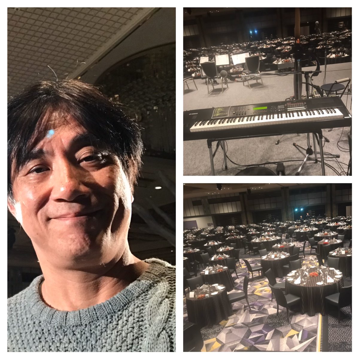 keita_pf's tweet photo. 昨日と今日 都内ホテルニューオータニ
演奏で真梨子さんのディナーショー
今夜も宜しくおねがいします😀
#髙橋真梨子さん
#Fevbre Ⅲ 発売中
#ヘンリーバンド
#フェイブル https://t.co/eTI2FlBTn4