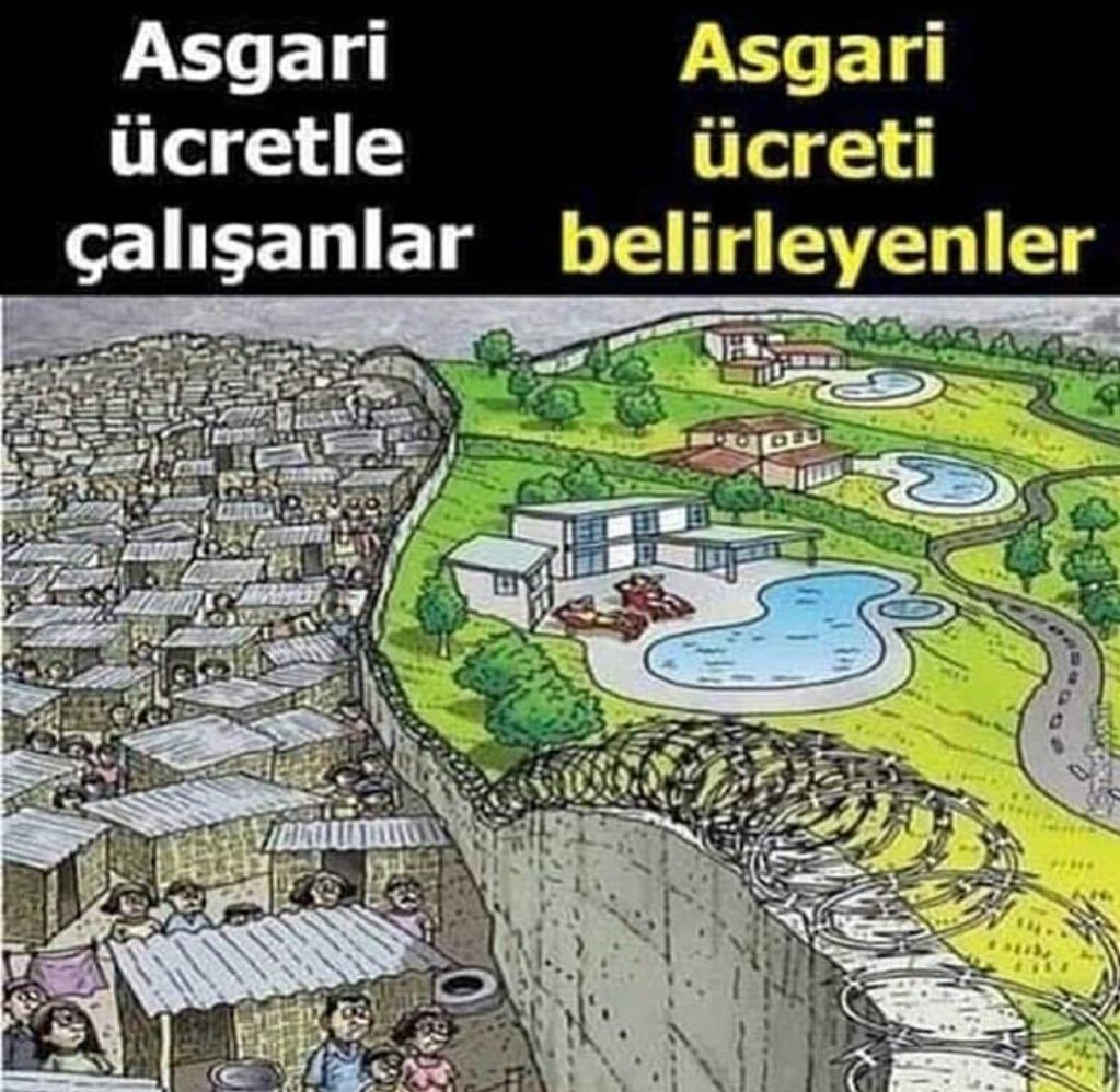Asgari ücreti belirleyen bakanın maaşı 30 bin TL
Sükredın diyen imamın maaşı 7 bin TL
Bunu alkıslayanların maaşı 2020 TL
Söyleyeceklerim bu kadar  #asgariücret