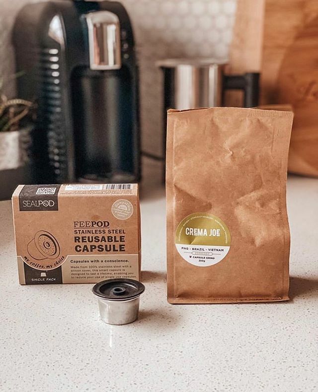 Regram via @laceygatti.stylist: Going to need a few more of these to get ready for tomorrow! 🎄☕️ If you love making coffee, but you want to help save our environment - you need @cremajoe reusable capsules in your life! 🙌🏼 Unfortunately all Aldi pods head straight to landfill…