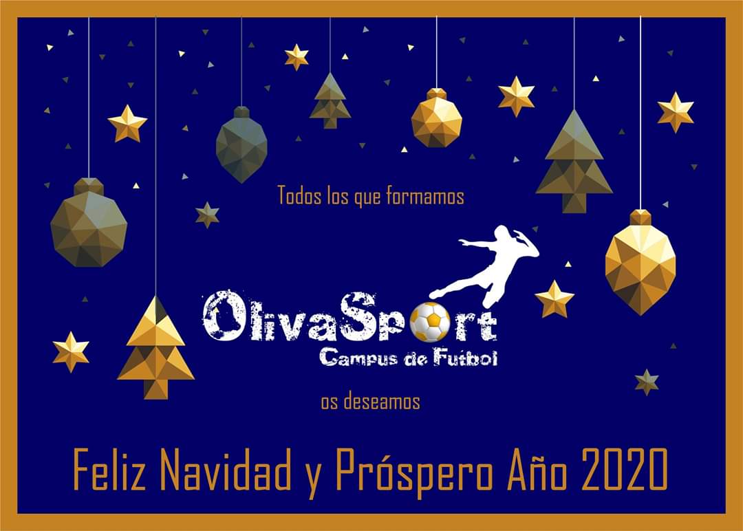 🎄🎄Todos los que formamos ⚽️ <a href="/OlivaSportCF/">Campus OlivaSport</a> ⚽️os deseamos que paséis unas Felices Fiestas Navideñas y que el nuevo año llegue cargado de Salud, Ilusión y Felicidad 🎉🎉