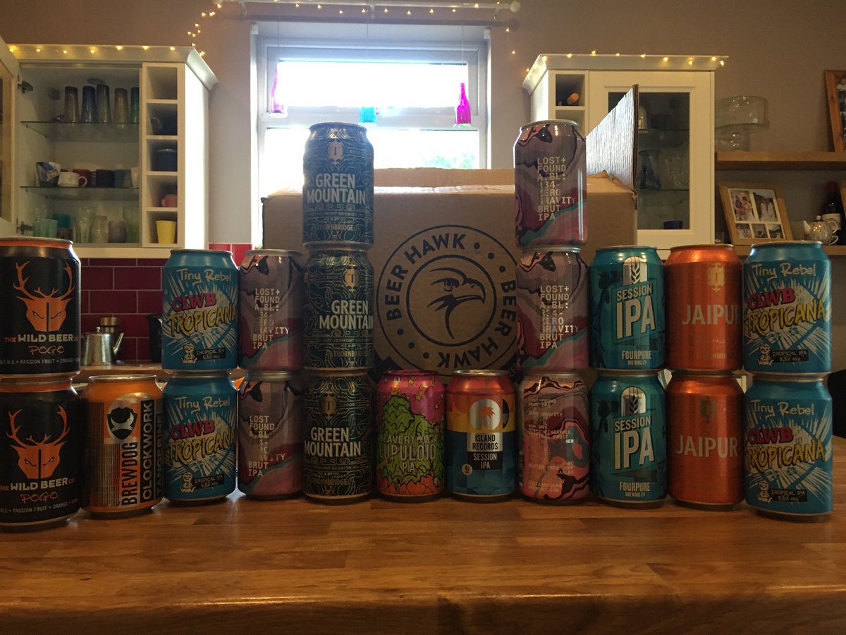 James_gerrish's tweet photo. @beerhawktrade coming though got Christmas #thornbridge #tinyrebel #lostandfound #fourpure #wildbeer #brewdog #islandrecords #beavertown https://t.co/G0UAVC5UkS