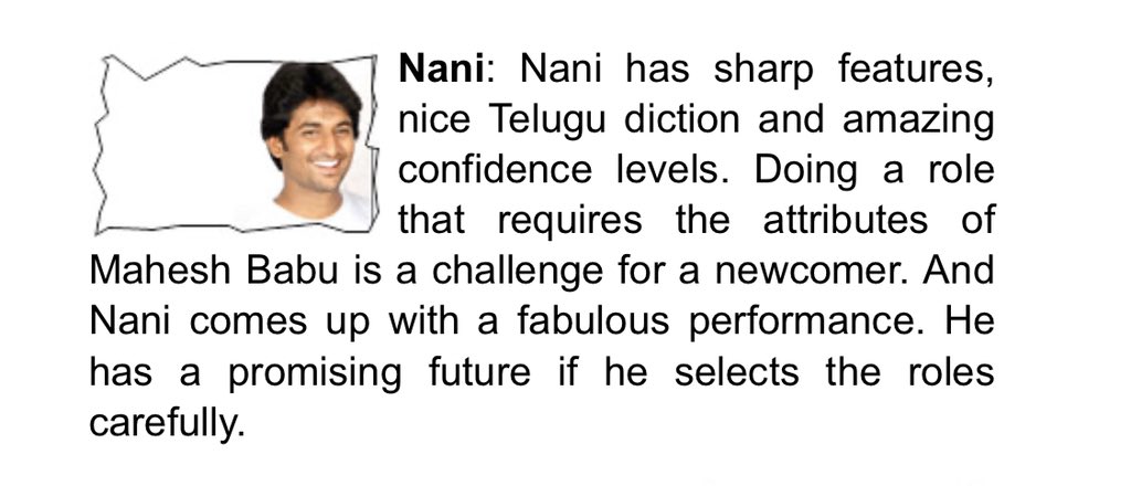 NameisNani's tweet photo. @idlebrainjeevi My first review .. kurrodu panikosthadu annaru .. was a major confidence boost .. thank you and congratulations ... cheers :) https://t.co/PTQQJNu9RS