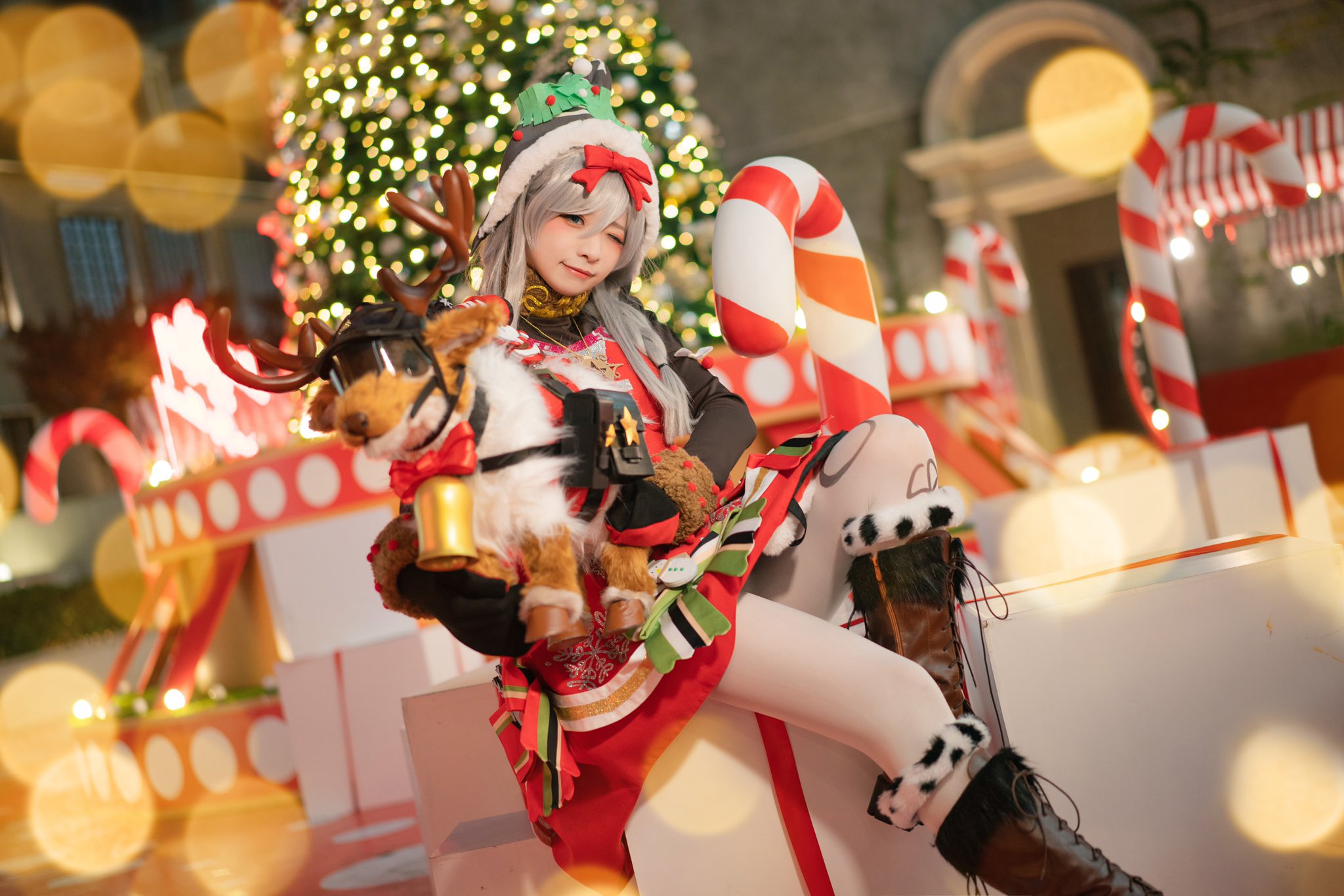 画像,メリークリスマス！🎄🎁「荒野行動」クリスマスの福音衣装をコスプレしましたよ！めっちゃめちゃ可愛い！みんな好きですか？(•͈ᴗ•͈ૢૢ)❊⿻*是非遊んでみてね！＃…