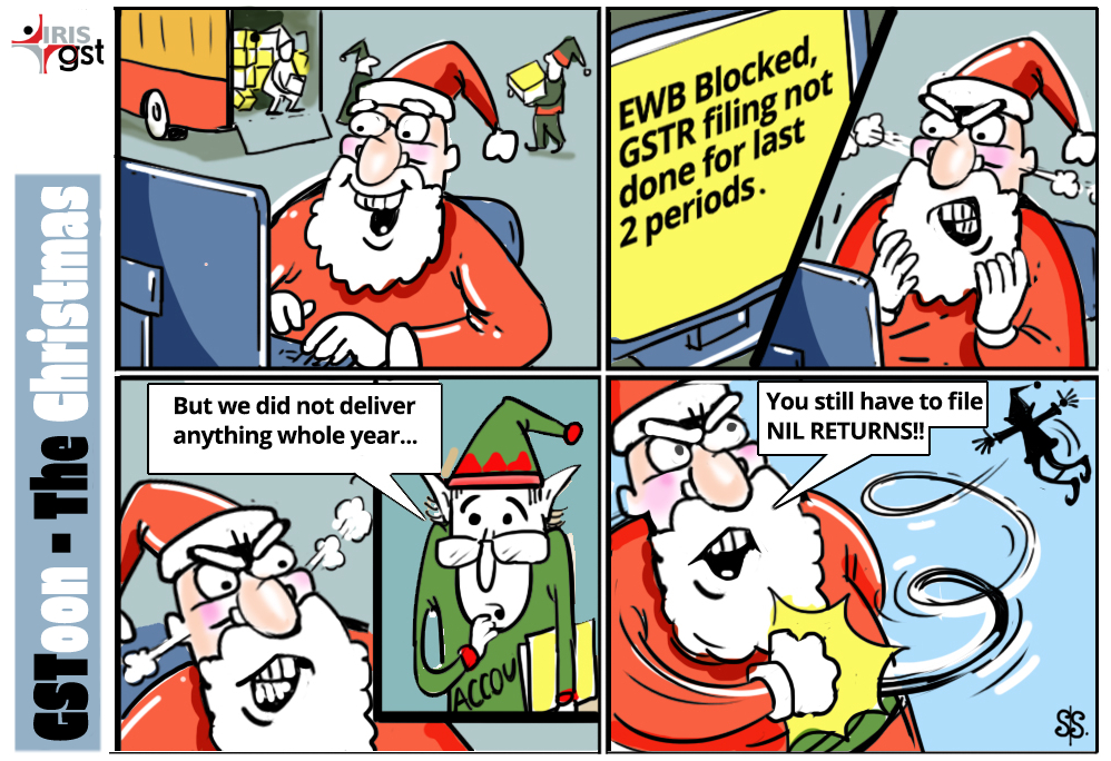 IRISGST's tweet photo. #GSToon
Still awaiting your #Christmas present, wondering what could've have delayed #Santa?
Maybe this could help!
To know more about NIL GST returns, read here: https://t.co/m9vKHllUYX
#MerryChristmas #Comic #Webcomic #EWB https://t.co/CnlS4Bl04s