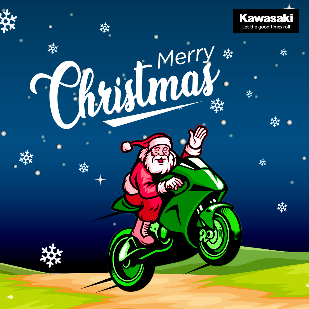 IndiaKawasaki on Twitter: "India Kawasaki Motors wishes you Merry Christmas. . Let the good times roll #kawasaki #kawasakiindia #supercharged #ninja #versys #zseries #h2 #christmas #merrychristmas https://t.co/GZCix5V33G" / Twitter