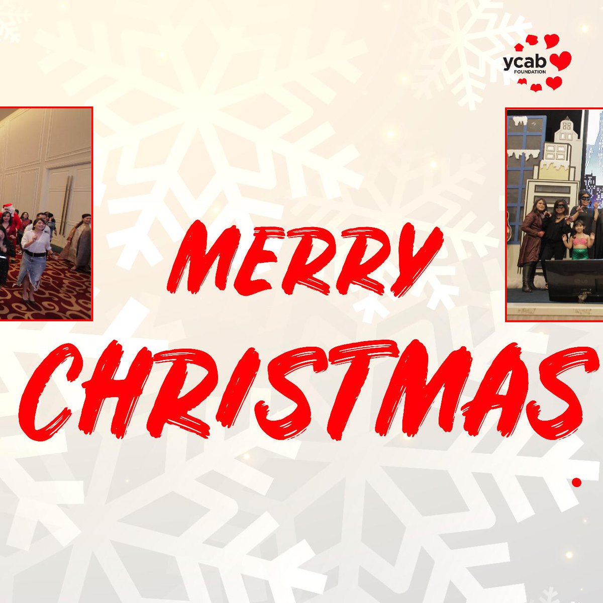 ycabfoundation's tweet image. Keluarga besar YCAB mengucapkan selamat Natal 2019 bagi yang merayakan! Selamat beribadah dan menikmati waktu bersama keluarga. Semoga damai selalu menyertai kita.

#MerryChristmas2019 #ycabfoundation