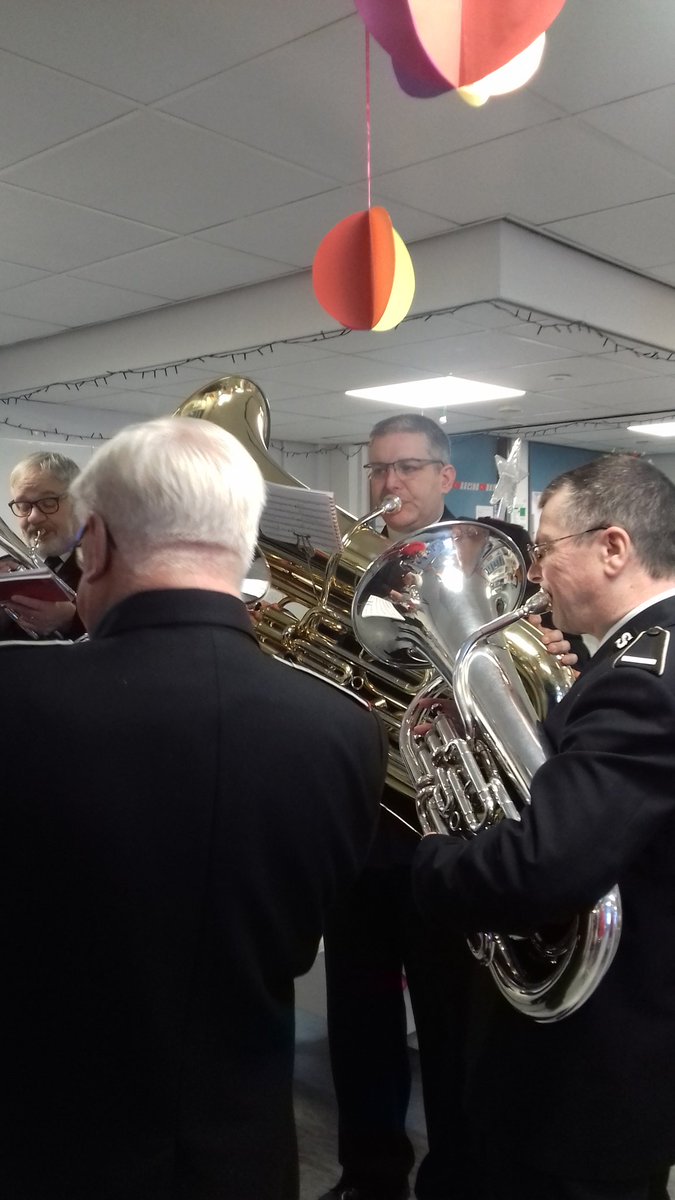 The Salvation Army kindly performing for us at the LRI to mark Christmas Day. <a href="/Leic_Chaplaincy/">Leicester Chaplaincy</a>
