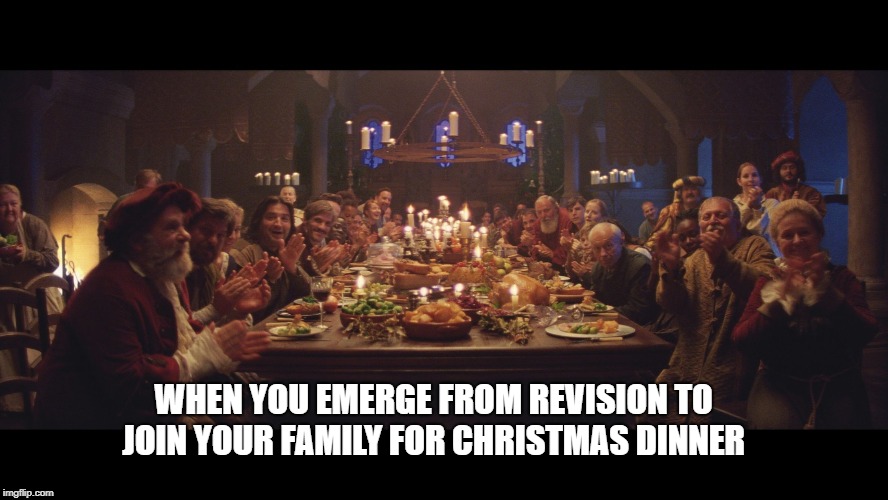 UniversityofLaw's tweet image. Emerging from revision to join your family for Christmas dinner like... #LawStudentProblems