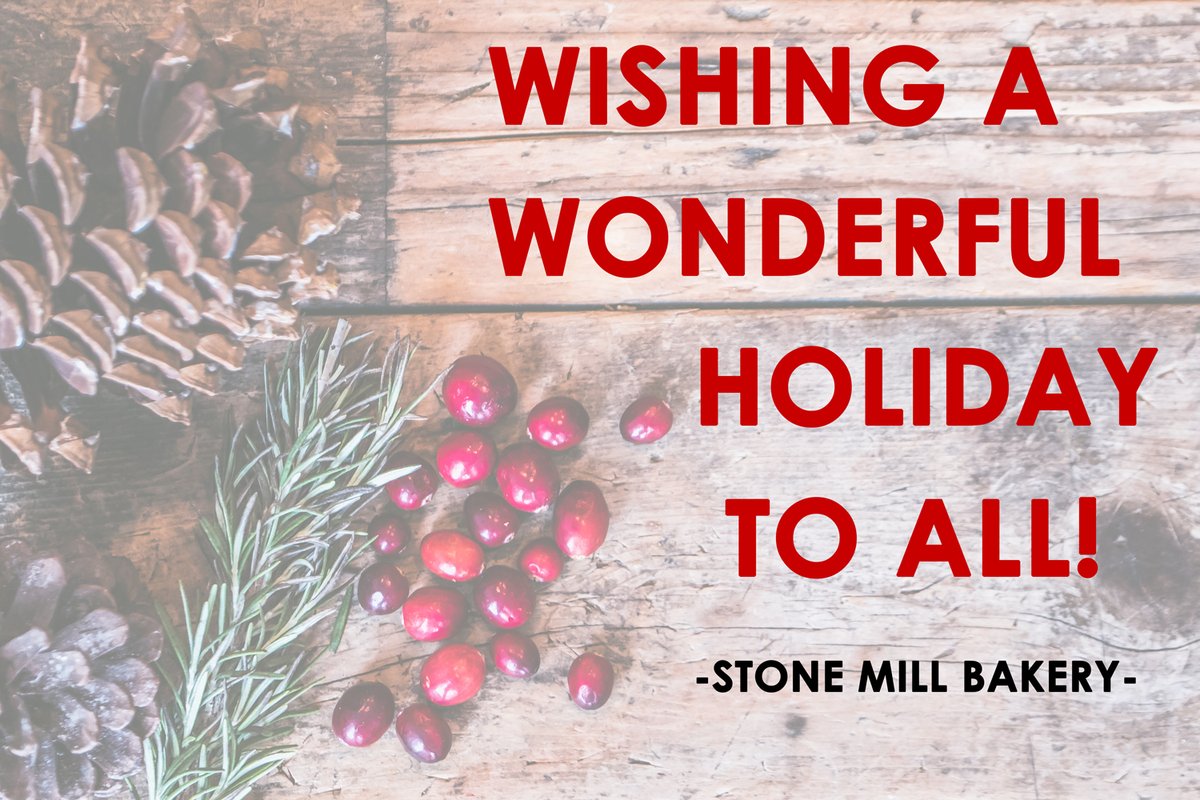 Merry Christmas and Happy Holidays from Stone Mill Bakery!
.
.
.
#StoneMillBakery #StoneMill #Bakery #HappyHolidays #MerryChristmas #Holiday #Christmas #WinterWonderland
