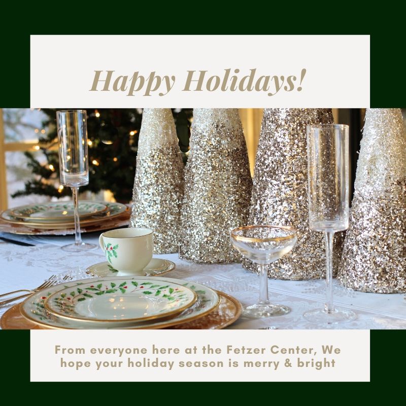 FetzerCenter's tweet photo. Try to stay warm and enjoy this  holiday season with your friends, families, and loved ones! https://t.co/UVCYymnoqd