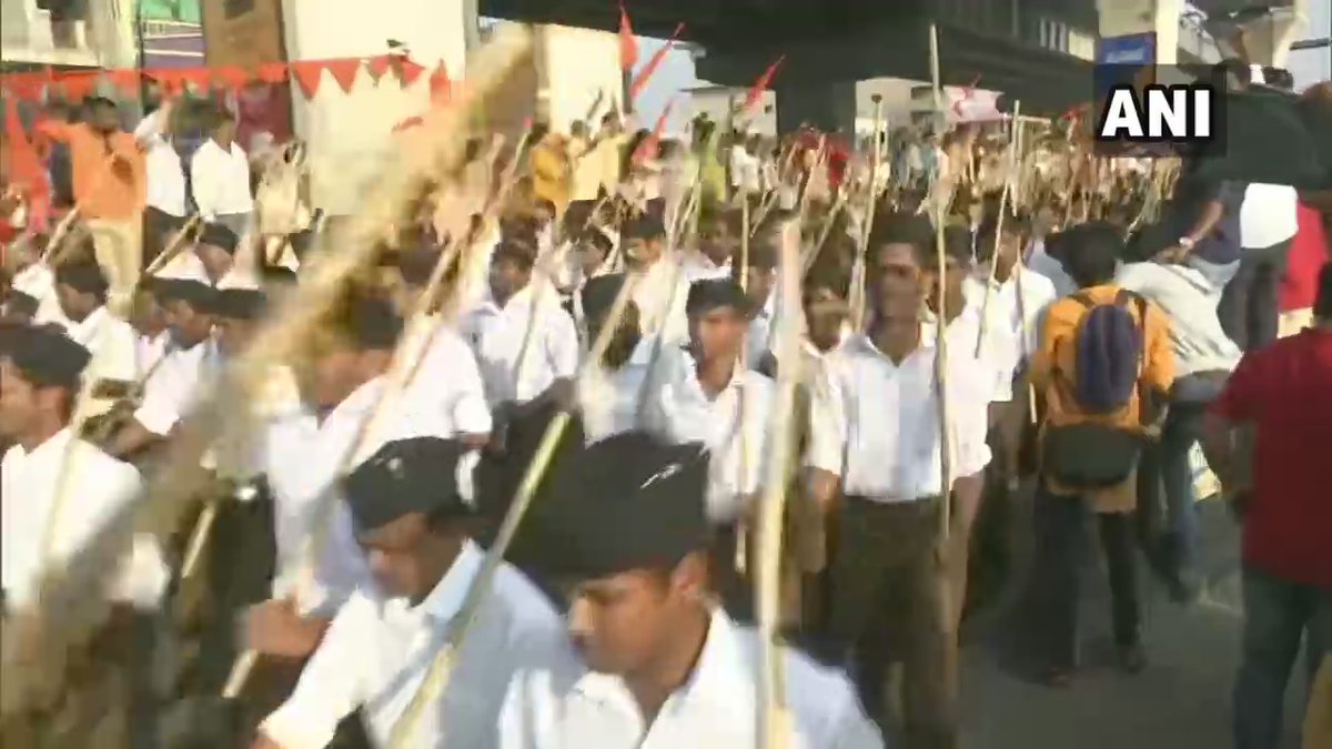 Ani On Twitter Telangana State Level Meeting Of Rashtriya Swayamsevak Sangh Rss Began Today With A Route March In Hyderabad