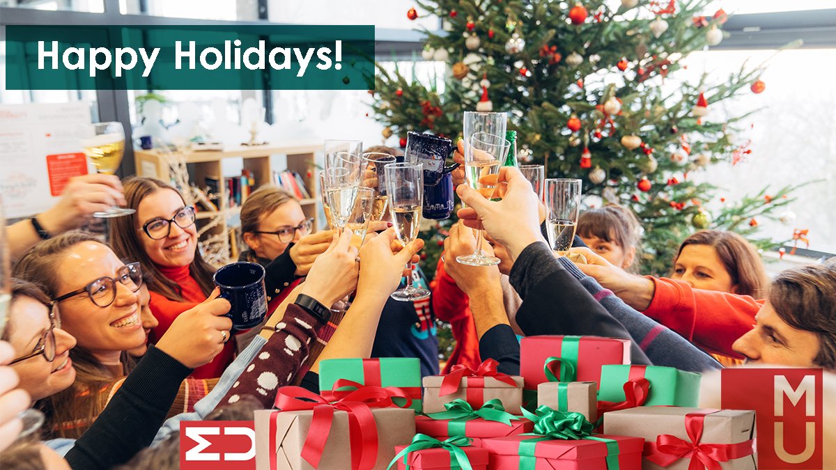 moduluniversity's tweet photo. #MerryChristmas🌲 and #HappyHolidaysToAll our students, staff, and partners everywhere! #ModulUniversity Vienna wishes you #peacelove &amp; #sustainability #joy &amp; #success in #NewYear2020 https://t.co/54vREXmUh6
