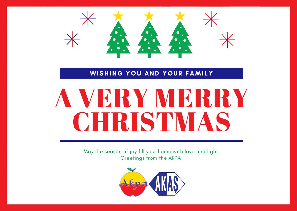 AkpaTurkey's tweet photo. Happy Holidays from everyone at AKPA. We hope your holidays will be filled with joy and laughter through the New Year. 
#merryxmas #merrychristmas2019 #akas #akpa #HappyHolidays https://t.co/R8JNot70RD