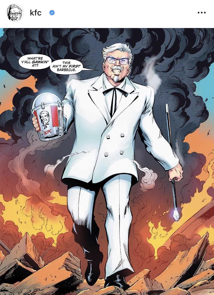 公式が病気？KFCの公式インスタが狂ってやがるwww