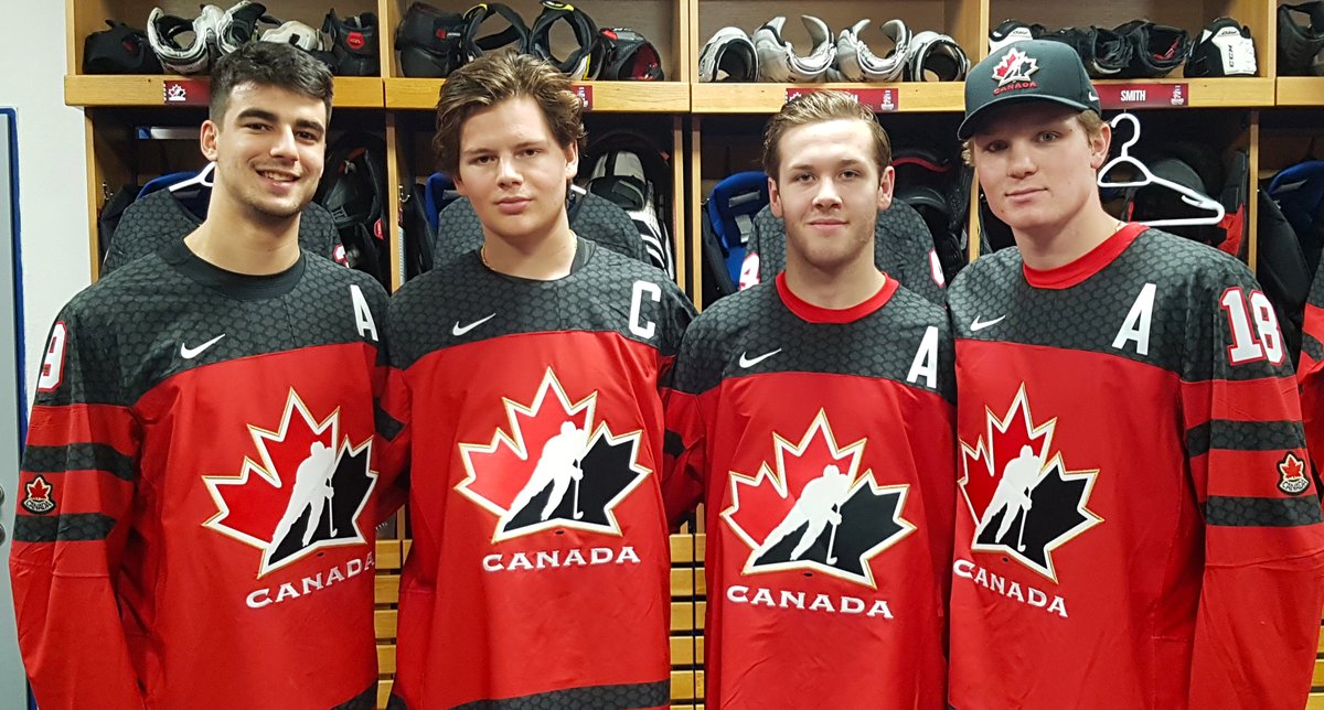 𝙇𝙚𝙖𝙙𝙚𝙧𝙨 𝙗𝙚𝙘𝙤𝙢𝙚 𝙜𝙧𝙚𝙖𝙩 𝙗𝙚𝙘𝙖𝙪𝙨𝙚 𝙤𝙛 𝙩𝙝𝙚𝙞𝙧 𝙖𝙗𝙞𝙡𝙞𝙩𝙮 𝙩𝙤 𝙚𝙢𝙥𝙤𝙬𝙚𝙧 𝙤𝙩𝙝𝙚𝙧𝙨.

🇨🇦’s National Junior Team to be led through the 2020 #WorldJuniors by:
 
©️ - Barrett Hayton 
🅰️ - Joe Veleno
🅰️ - Ty Smith
🅰️ - Ty Dellandrea