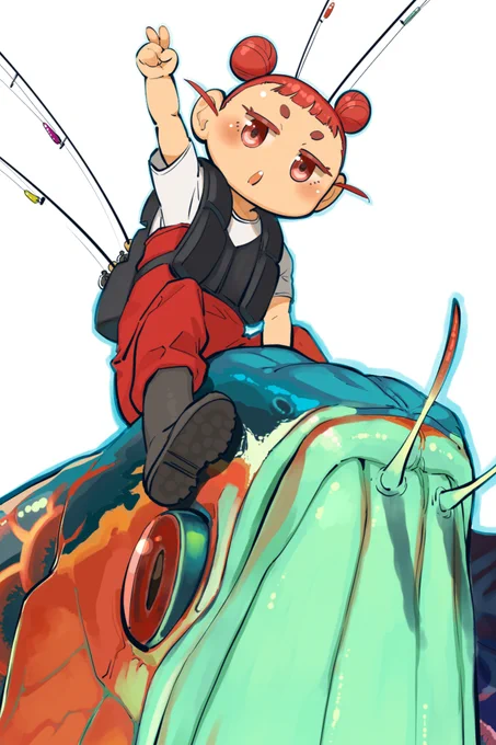 いえーーい!でっかい魚釣れたー! 