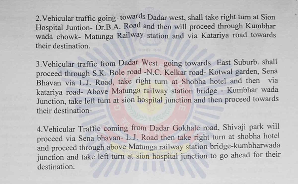 Mumbai Police Please Be Advised About The Alternative Routes And Diversions Around Dadar T T Jn Due To Agitation Against Citizenship Amendment Act 19 On Dt 26th Dec 19 Following Will