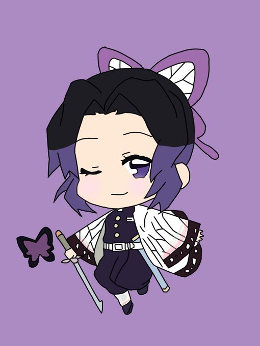 -Re・ACT-さんがTwitterに投稿した胡蝶しのぶ(鬼滅の刃)のイラスト。