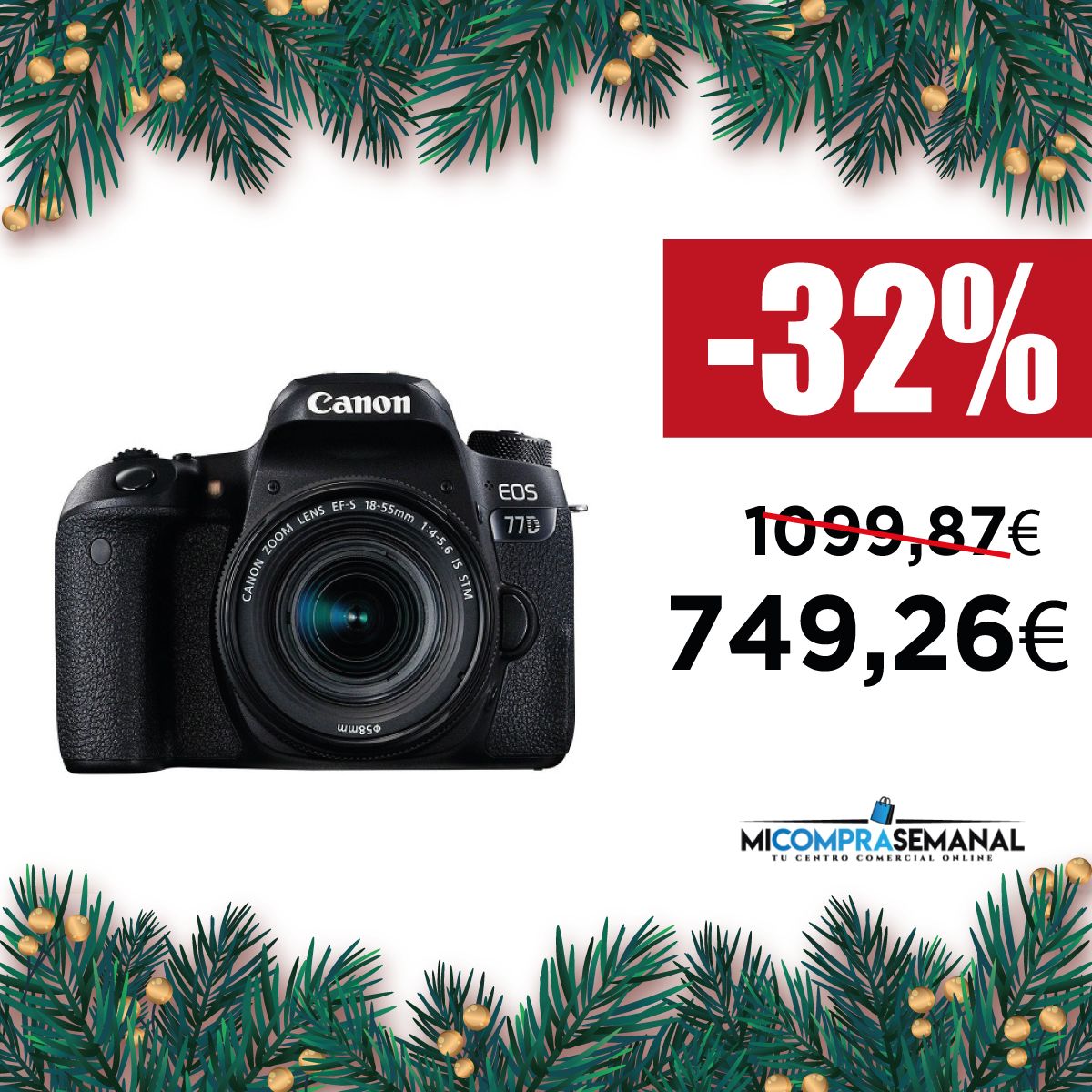 micomprasemanal's tweet photo. ¿Quieres hacerle un regalo de esos que dejan con la boca abierta a es@ loc@ de la fotografía que tanto quieres? 😍 No solo tenemos la cámara réflex de  Canon que conseguirá enamorarle, sino que además tiene un descuentazo 😉 ¡¡Te ahorrarás 360€!!

https://t.co/bJOkAUoK4L https://t.co/3AxHp69z9v
