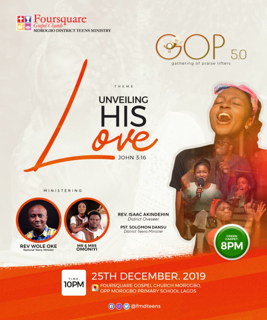 just_korex's tweet photo. We are ready to welcome you to his presence 

Today we are Unveiling God's Love!

#FMFTeens
#GOP5 https://t.co/pjJM2YWtcu