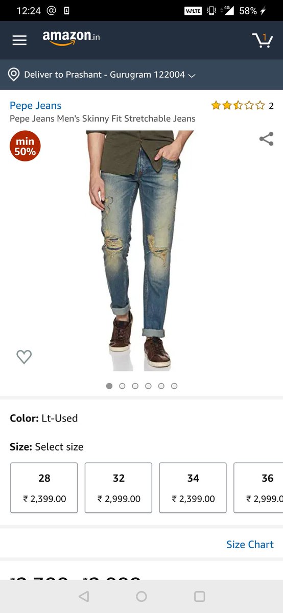 prashantDocean's tweet photo. @PepeJeansIndia My favourite 😍 Denim from @PepeJeansIndia is this dapper jeans. This jeans is lit 🔥
Picked it from @amazonIN 
Hope to get this from #SecretPanta
#SecretPantabyPepeJeans 
@PepeJeansIndia 

@snow_man_14 
@imPalak18 
@Rekha_i_am 
@Sagar14Naik 
@karan875 
@RubyAga9339 
@sengodan4 https://t.co/tMXry9vifj
