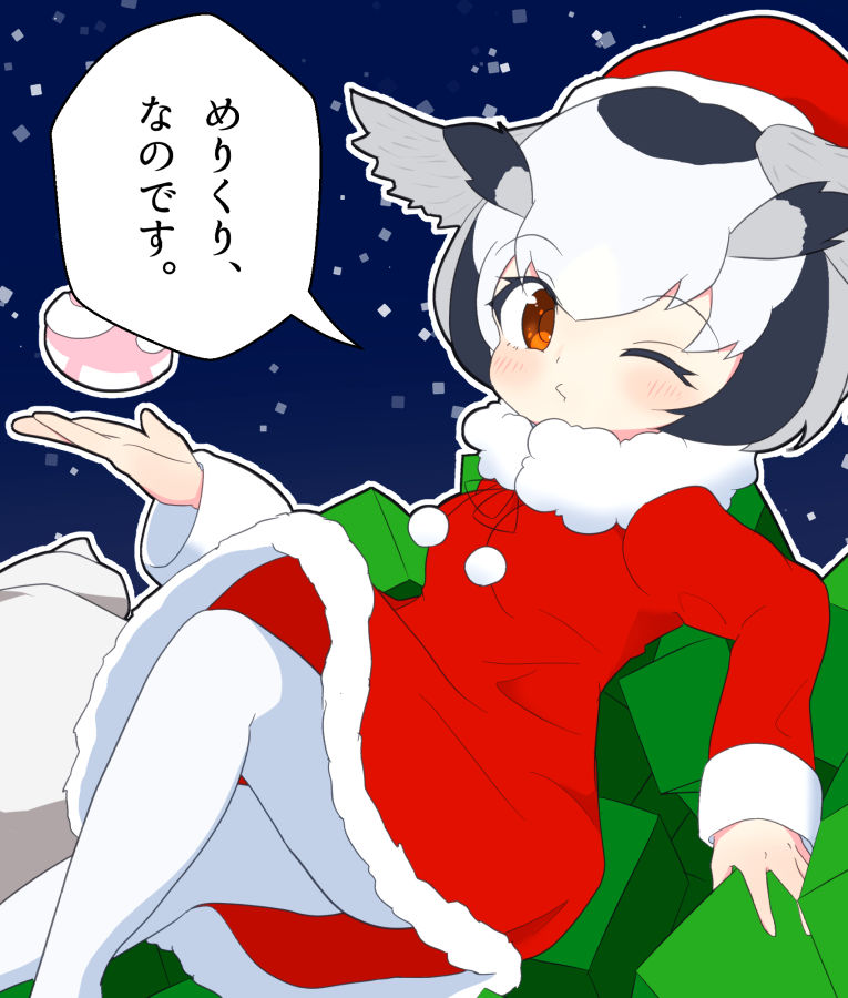 「さっさとプレゼントの梱包を始めるですよ」
#けものフレンズ #コノハ博士 #クリスマス 