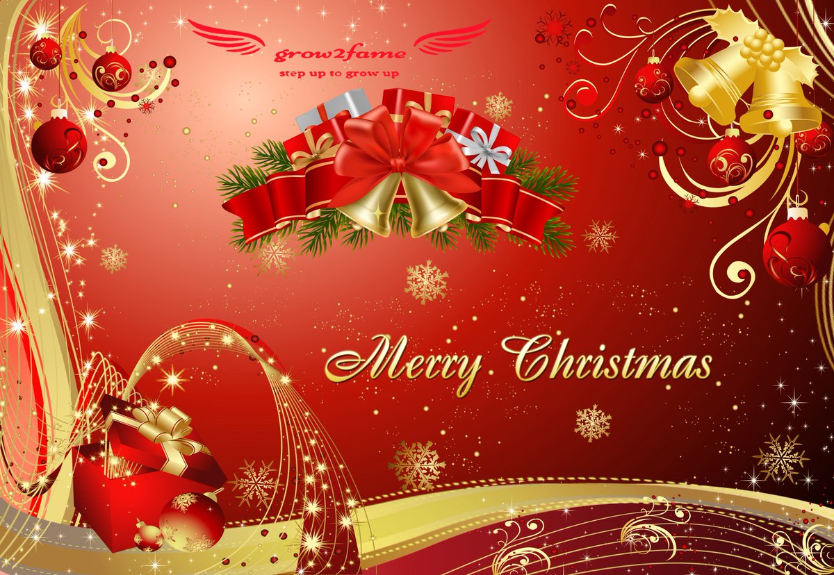 grow2fame's tweet photo. May the spirit of Christmas bring you peace, the gladness of Christmas give you hope, and the warmth of Christmas grant you love...Regards Grow2Fame https://t.co/lktqRHvE5K