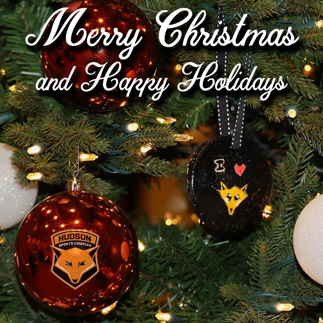 hudsonsportscom's tweet photo. We hope everyone has a Merry Christmas and that you are enjoying the holidays with all your loved ones!🎄
#MerryChristmas #HappyHolidays #HudsonSportsComplex https://t.co/0vhQdGWM2E