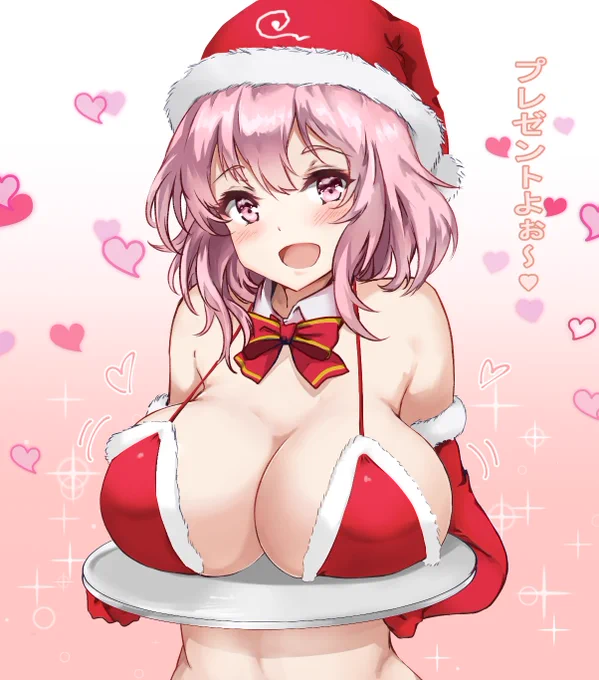 クリスマスなのでサンタコス幽々子様描きました!!

良い子にはプレゼントをくれます(意味深) 