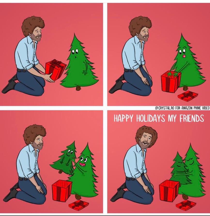 PiesSquaw's tweet photo. We hope everyone is enjoying their special day ❤️ #BobRoss #Vegan #thankful https://t.co/ePSTxbuTES