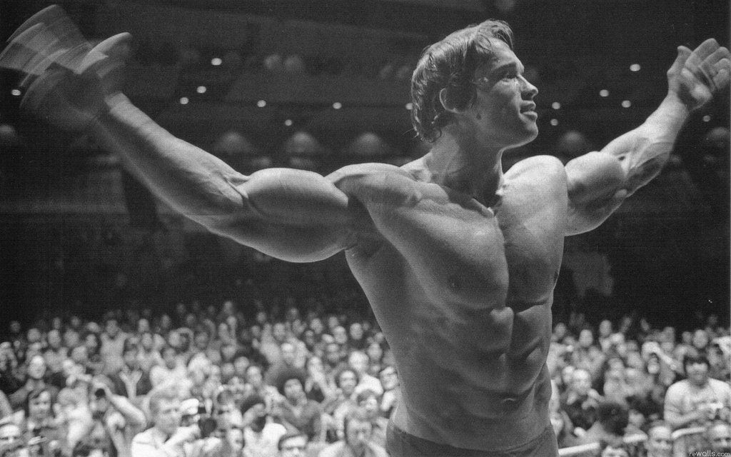 History Through Pictures on Twitter "Arnold Schwarzenegger Celebrating Victory At The Mr